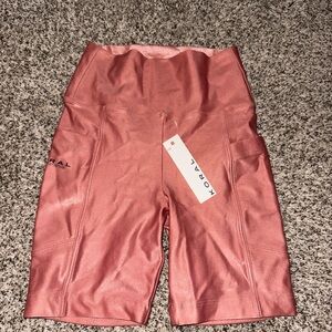 Pink sparkly biker shorts
